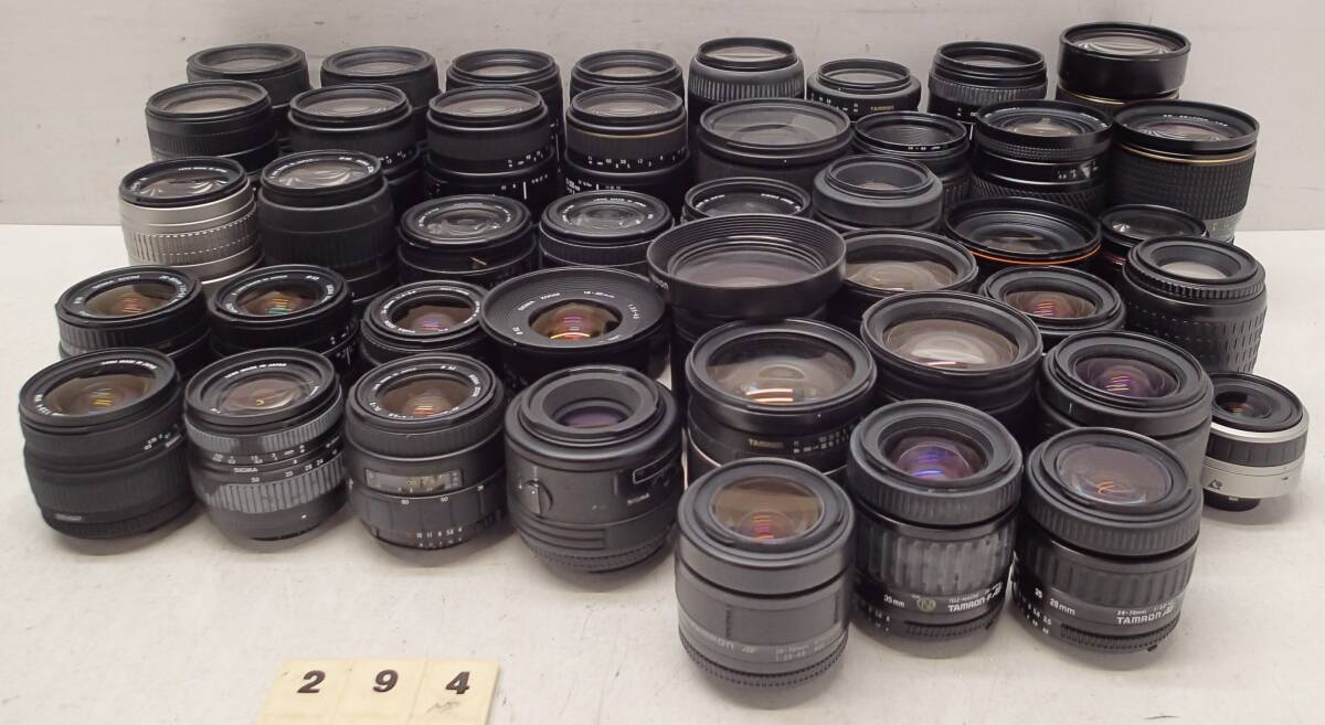 M294E 大量 ４３個 Nikon AF レンズ SIGMA Tokina Tamron IX-Nikkor APO MACRO HSM ASPHERICAL AT-X PRO φ77 28-70mm 400mm 等 ジャンクの画像10