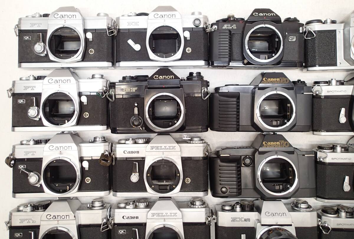 M276D MF 一眼 フィルムカメラ 大量 ２７個 CANON FT FTb EF PELLIX AL-1 R2000 T70 T50 ペンタックス LX ME KX PETRI V VⅥ 等 ジャンクの画像2