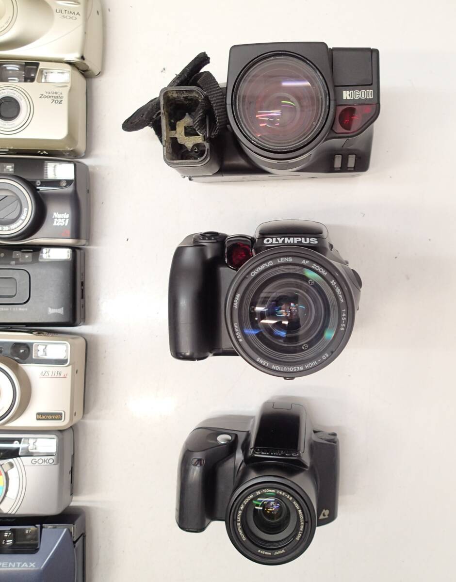 M267D 大量 ５０個 コンパクト カメラ フジ Silvi Epion Konica 現場監督 S mini Capios CANON IXY Mirai Nikon Olympus 等 ジャンクの画像4