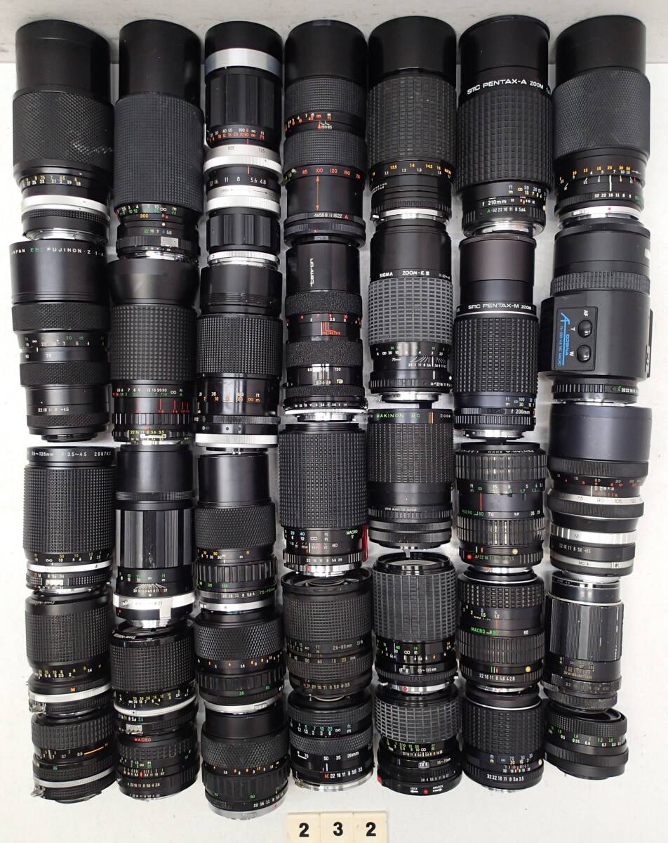 M232D 大量 MF レンズ ３５個 Canon SSC FD Nikon OLYMPUS ZUIKO LENMAR Super-Takumar PENTAX TOPMAN Petri EBC FUJINON 等 ジャンクの画像7