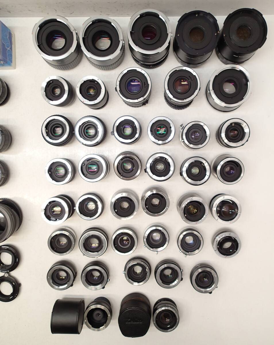 M284D 大量 ７０個 AF MF Canon Nikon Viviter Kenko Olympus PENTAX レンズ チューブ コンバーター テレコン エクステ テレプラ ジャンク