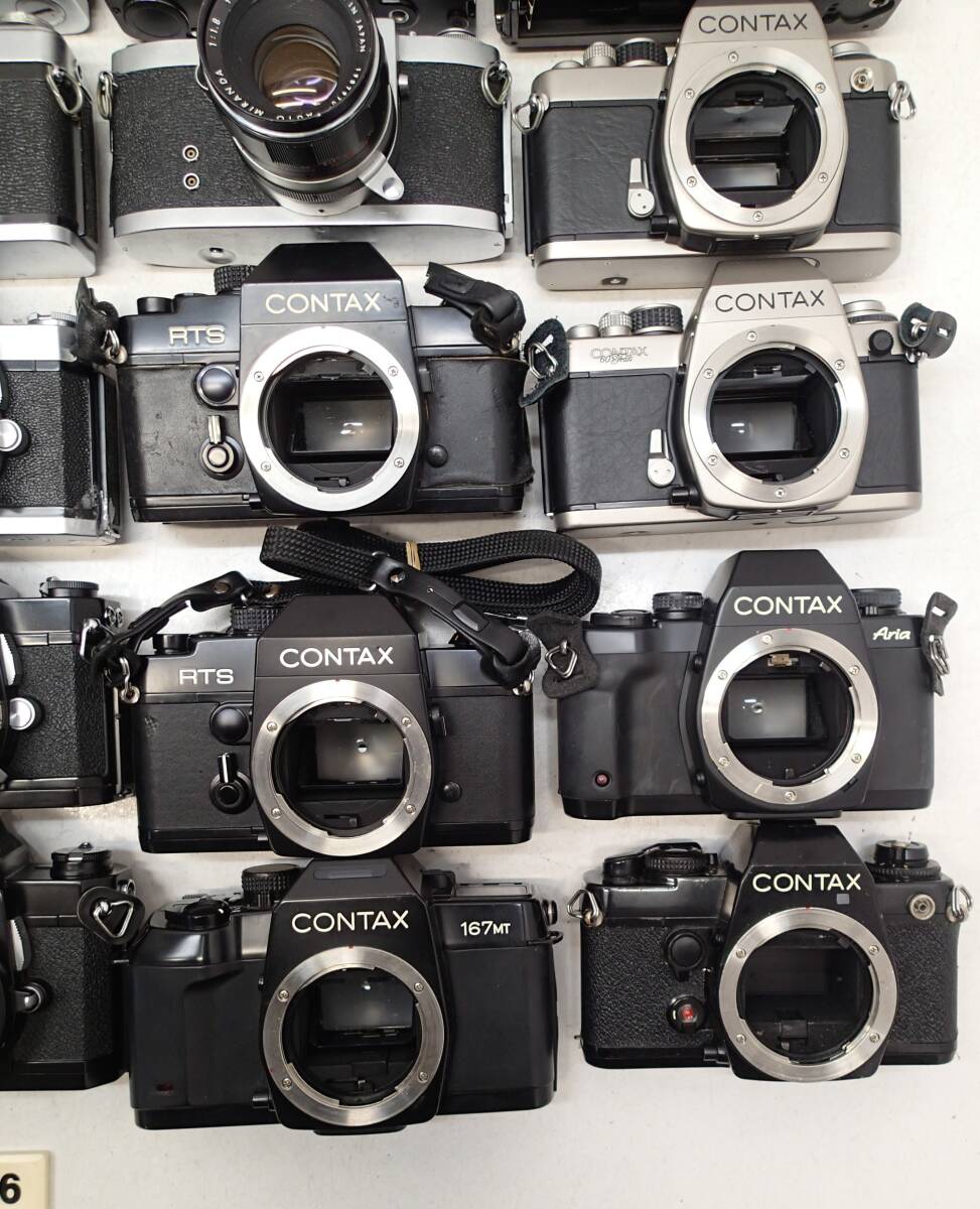 M226D 大量２５台 MF 一眼 フィルムカメラ CONTAX RTS 167MT ST S2 Aria Nikon Nikomat SE Kowaflex CHINON CEⅡ DP-5 MIRANDA 等 ジャンク