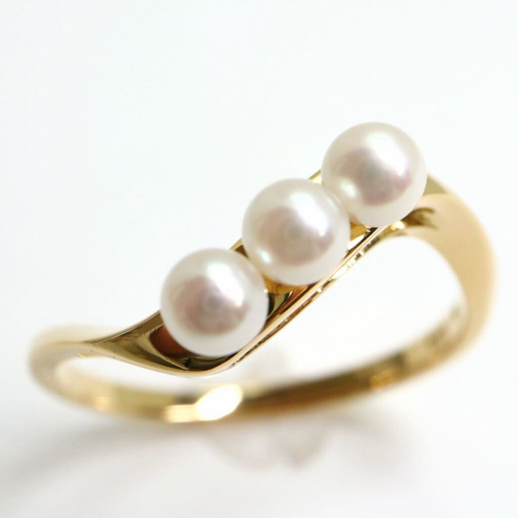 MIKIMOTO( Mikimoto ){K18 Akoya книга@ жемчуг кольцо }A примерно 2.3g 12 номер ювелирные изделия ring кольцо jewelry pearl baby жемчуг EA6/EA6