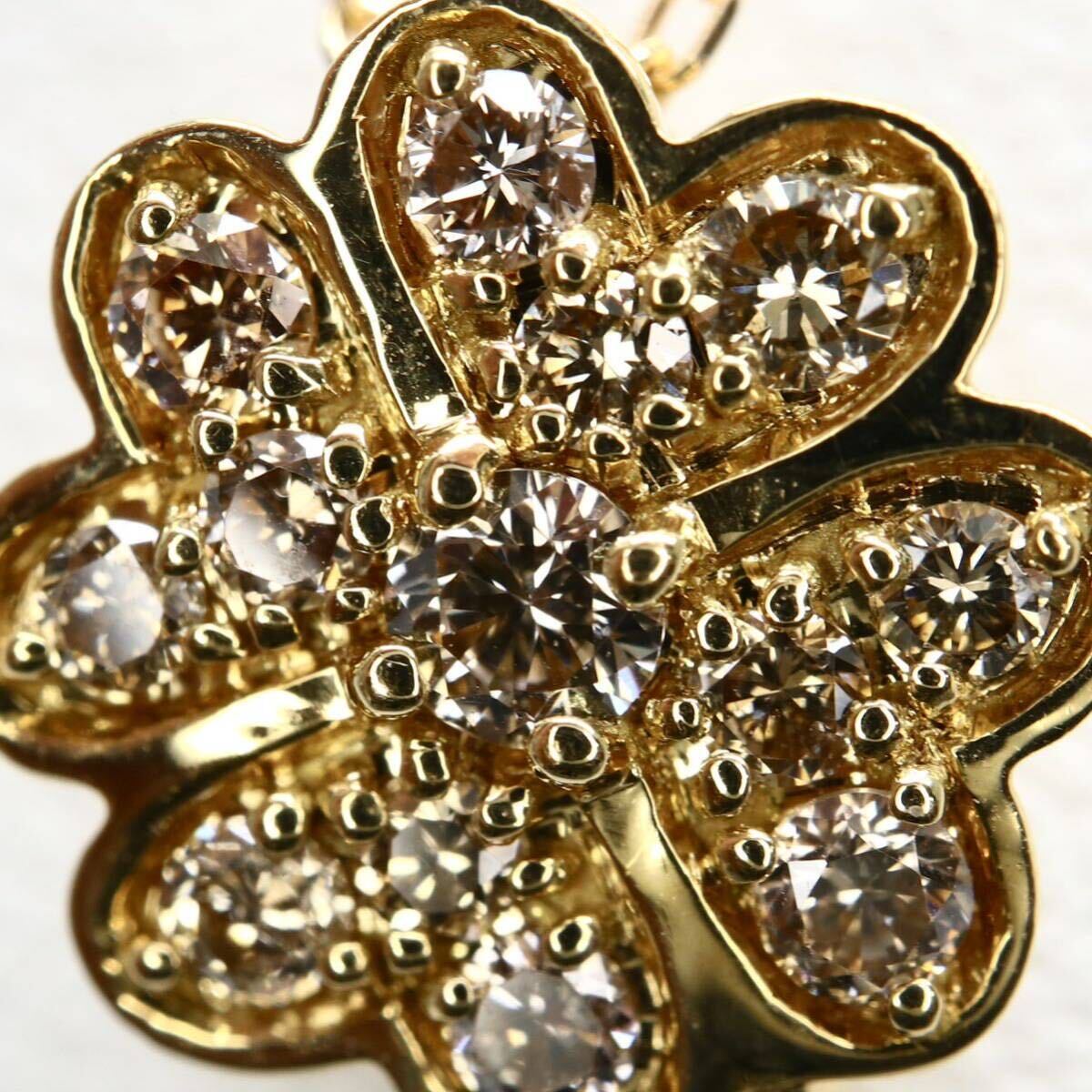 GSTV(ジーエスティーヴィー)《K18 天然ダイヤモンドネックレス》A 約2.0g 約45cm 0.2ct necklace diamond jewelry ジュエリー EB0/-の画像5