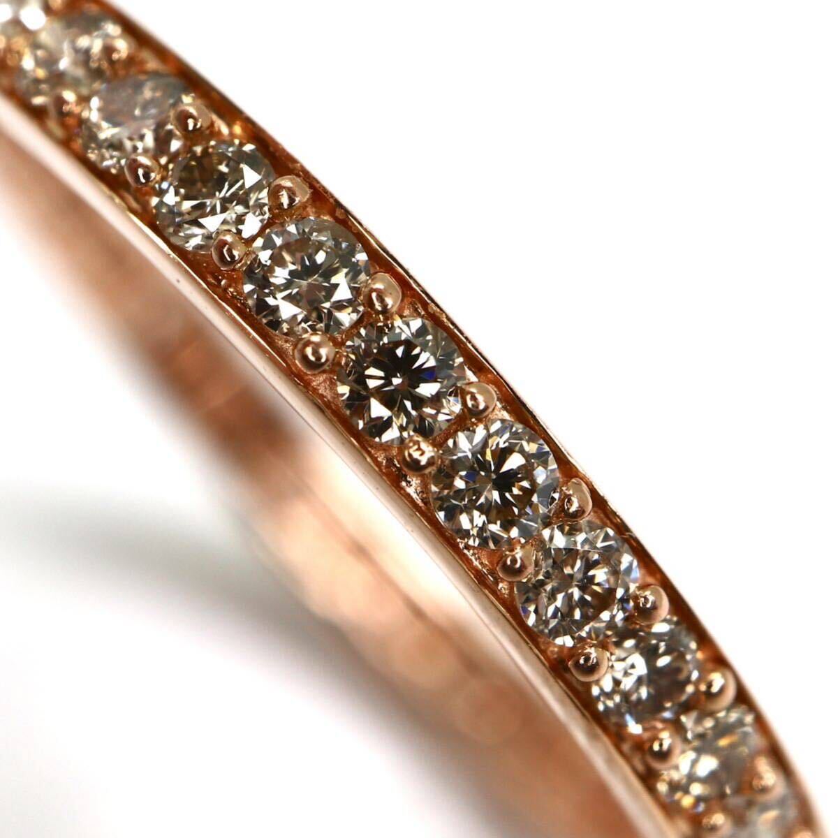 GSTV(ジーエスティーヴィー)《K18 天然ダイヤモンド フルエタニティ リング》A 約1.7g 13号 0.55ct diamond ジュエリー ring 指輪 EB3/EC1の画像4