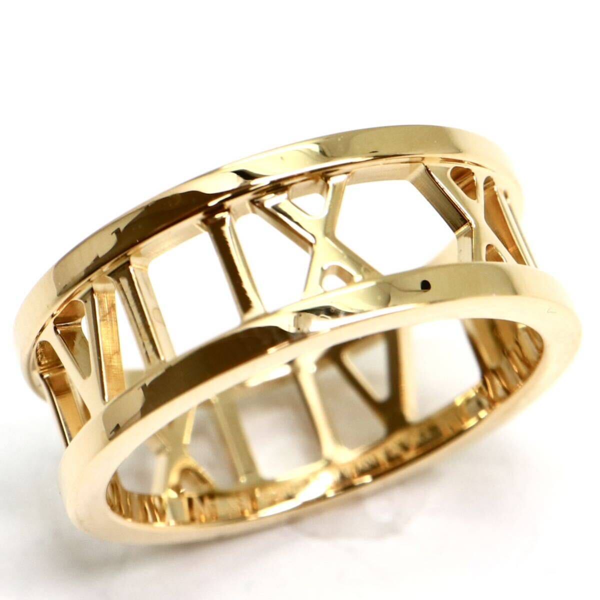 TIFFANY&Co.(ティファニー）《K18(750)アトラス リング》A 約4.6g 約9号 ジュエリー ring 指輪 jewelry ED2/ED5の画像2