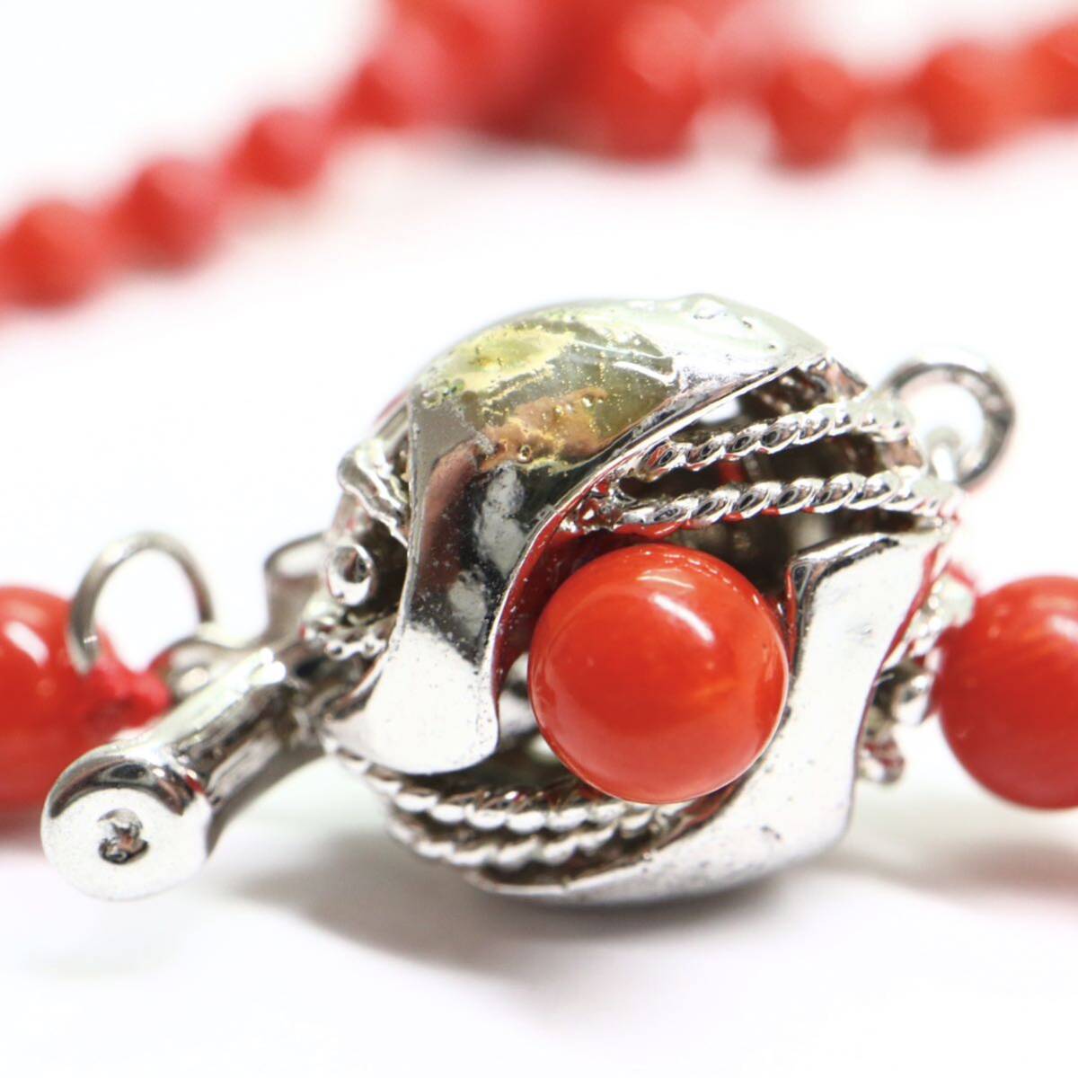 { natural book@.. necklace }A approximately 14.5g approximately 43cm coral coral coral necklace jewelry jewelry DA0/DB5