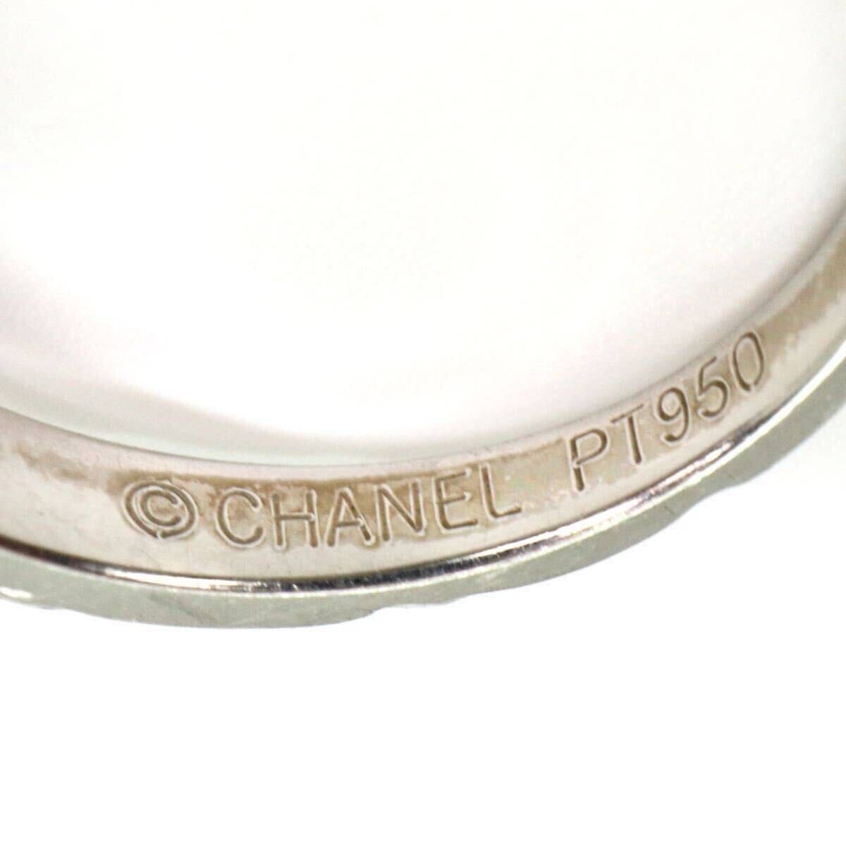 CHANEL(シャネル)《Pt950 天然ダイヤモンド リング》 A 約4.0g 約8号 ring 指輪 diamond jewelry ジュエリー ED6/ED6の画像6