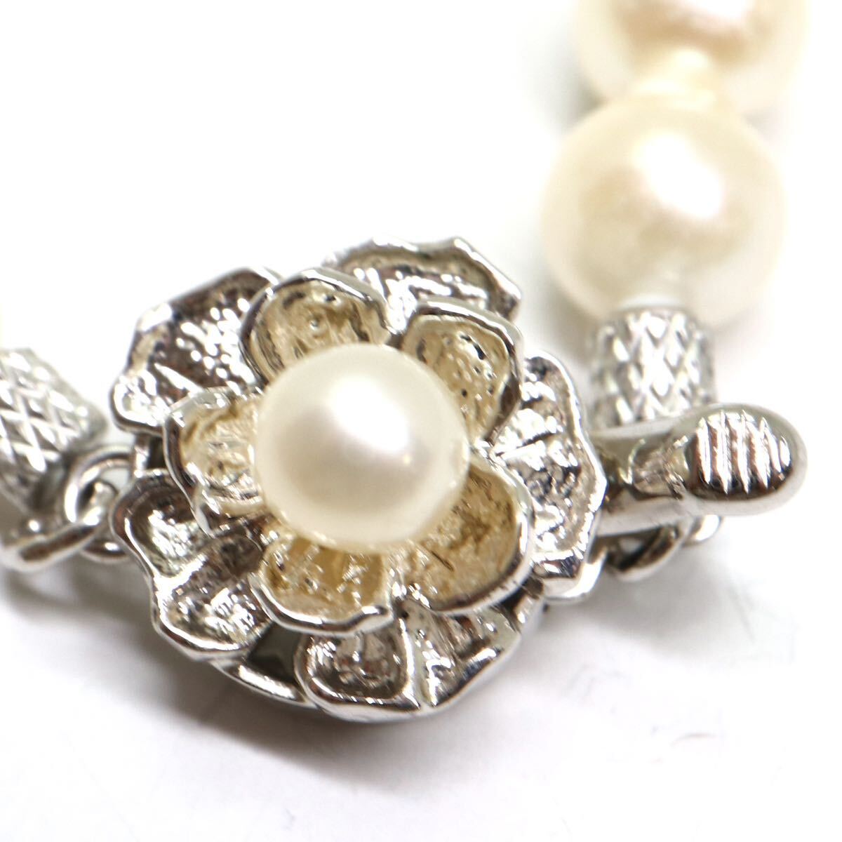 《アコヤ本真珠ネックレス》A 約6.0-6.5mm珠 23.2g 約42.5cm pearl necklace ジュエリー jewelry CD7/CD7の画像7