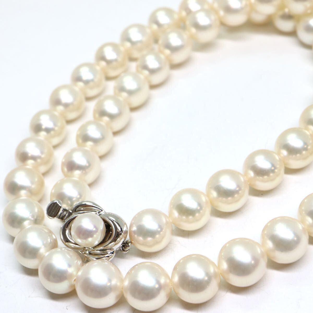 TASAKI(田崎真珠)《アコヤ本真珠ネックレス》A 約8.0-8.5mm珠 42.1g 約42cm pearl necklace ジュエリー jewelry ED0/ED0_画像1