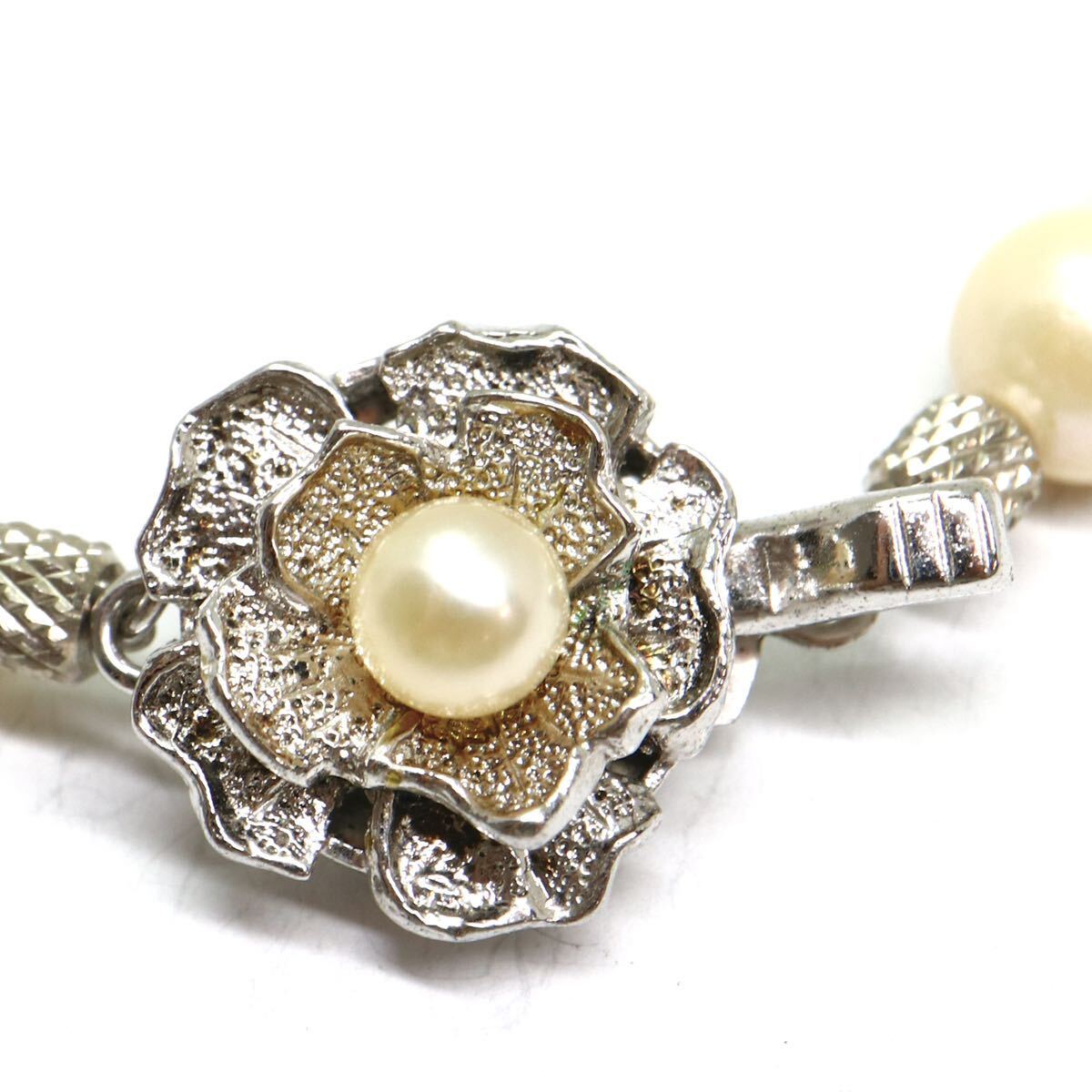 《アコヤ本真珠ネックレス》A 約6.5-7.0mm珠 29.4g 約42cm pearl necklace ジュエリー jewelry DB0/DB0の画像6