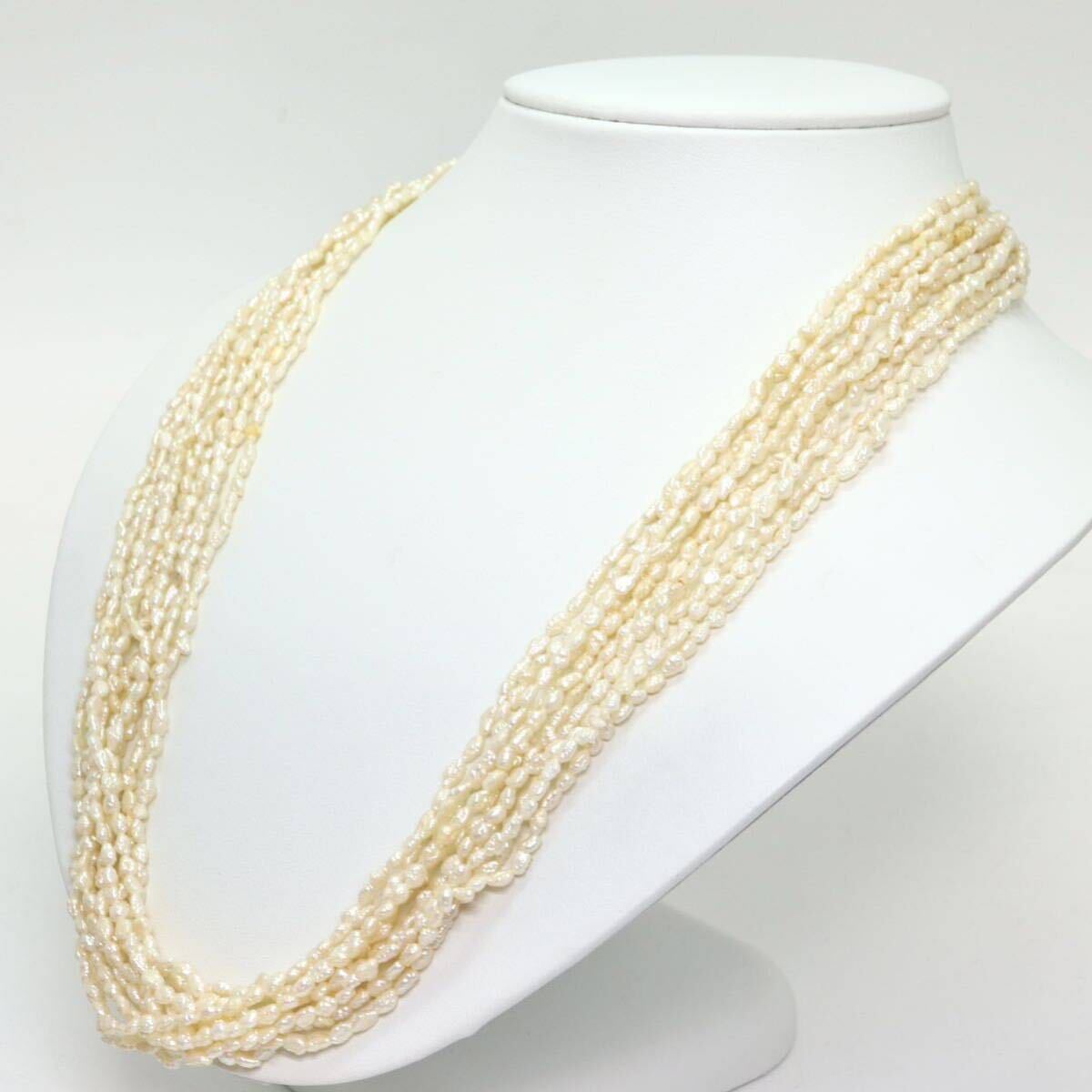 《アコヤ本真珠ネックレス》A 約56.9g 約59.5cm pearl necklace ケシパール ジュエリー jewelry DB0/DB0の画像3