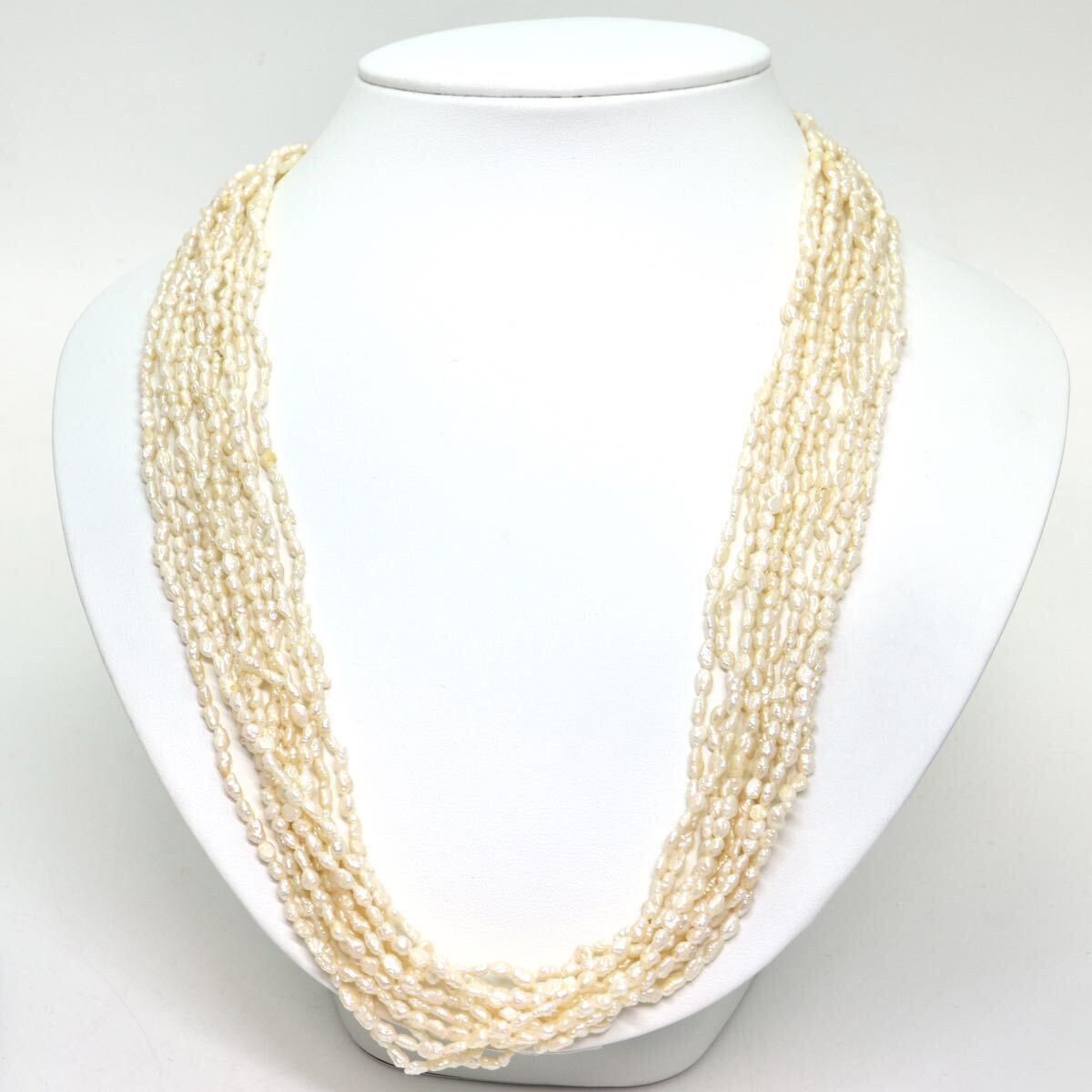《アコヤ本真珠ネックレス》A 約56.9g 約59.5cm pearl necklace ケシパール ジュエリー jewelry DB0/DB0の画像2