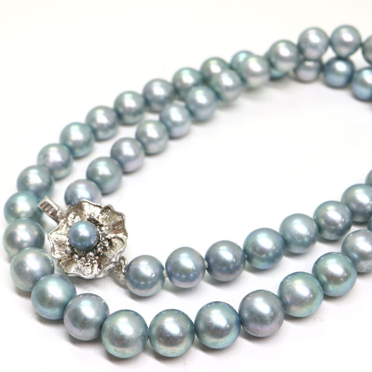 《アコヤ本真珠ネックレス》A 約7.0-7.5mm珠 33.2g 約41cm pearl necklace ジュエリー jewelry DA5/DC0の画像1