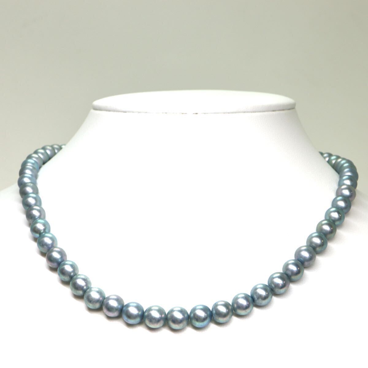 《アコヤ本真珠ネックレス》A 約7.0-7.5mm珠 33.2g 約41cm pearl necklace ジュエリー jewelry DA5/DC0の画像2
