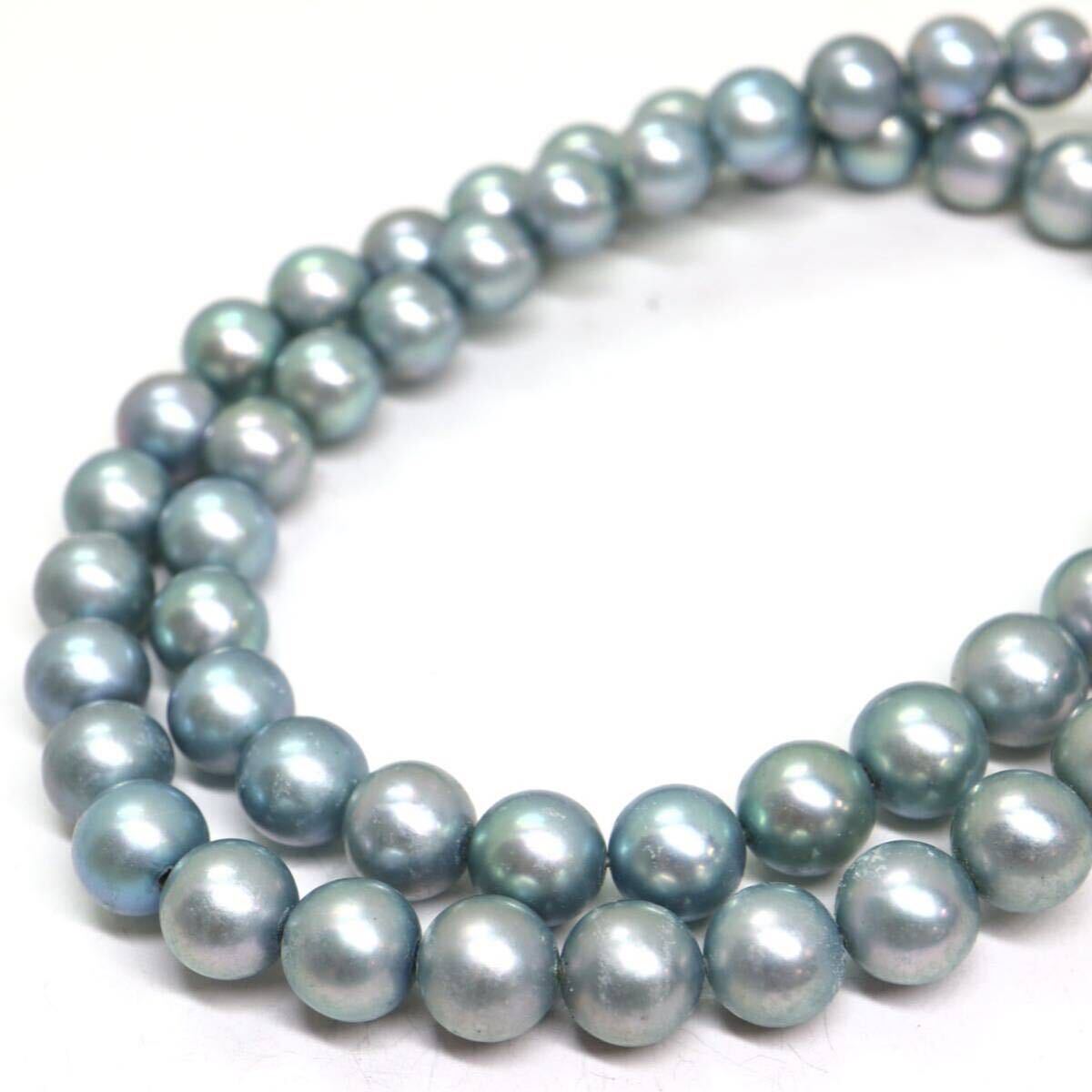 《アコヤ本真珠ネックレス》A 約7.0-7.5mm珠 33.2g 約41cm pearl necklace ジュエリー jewelry DA5/DC0の画像4