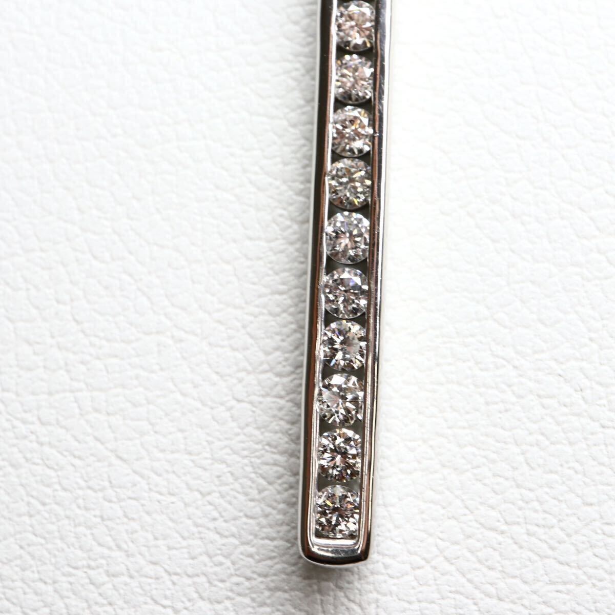 豪華!!《Pt900/Pt850天然ダイヤモンドネックレス》A 約4.5g 約44.5cm 0.30ct necklace ジュエリー jewelry EB8/Eの画像5