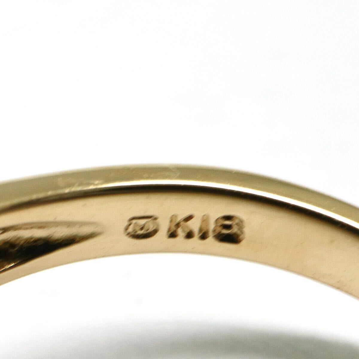 MIKIMOTO(ミキモト)良質!!《K18 アコヤ本真珠リング》A ◎3.9g 約11.5号 pearl パール ring 指輪 jewelry ジュエリー EC1/EC1_画像5