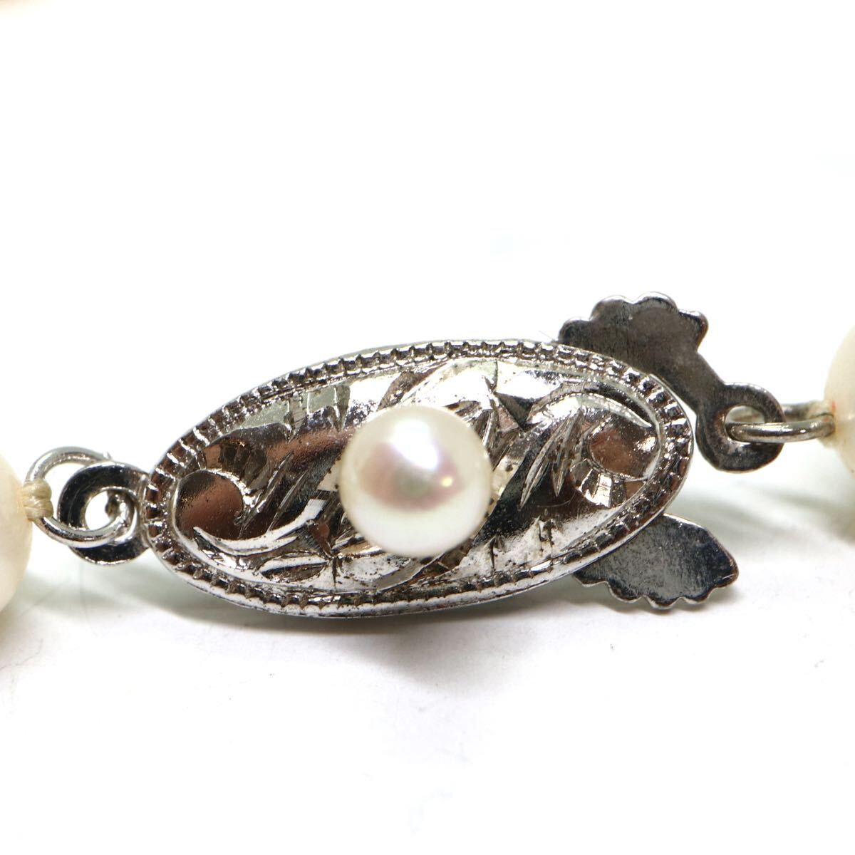 《アコヤ本真珠ネックレス》M 約6.0-6.5mm珠 20.8g 約38cm pearl necklace ジュエリー jewelry DC0/DC0