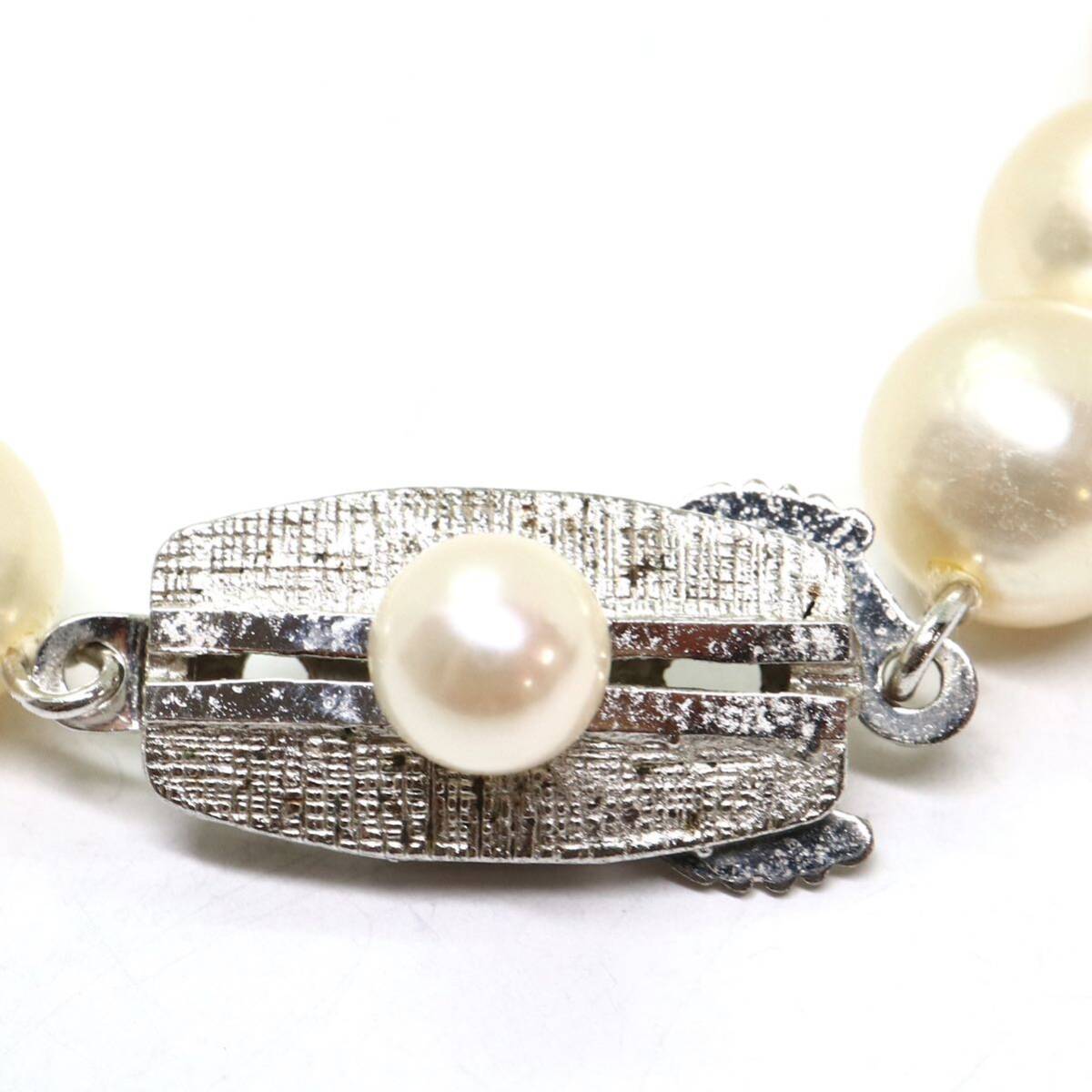 《アコヤ本真珠ネックレス》M 40.3g 約8.0-8.5mm珠 約42.5cm pearl necklace ジュエリー jewelry DB0/DD0_画像6