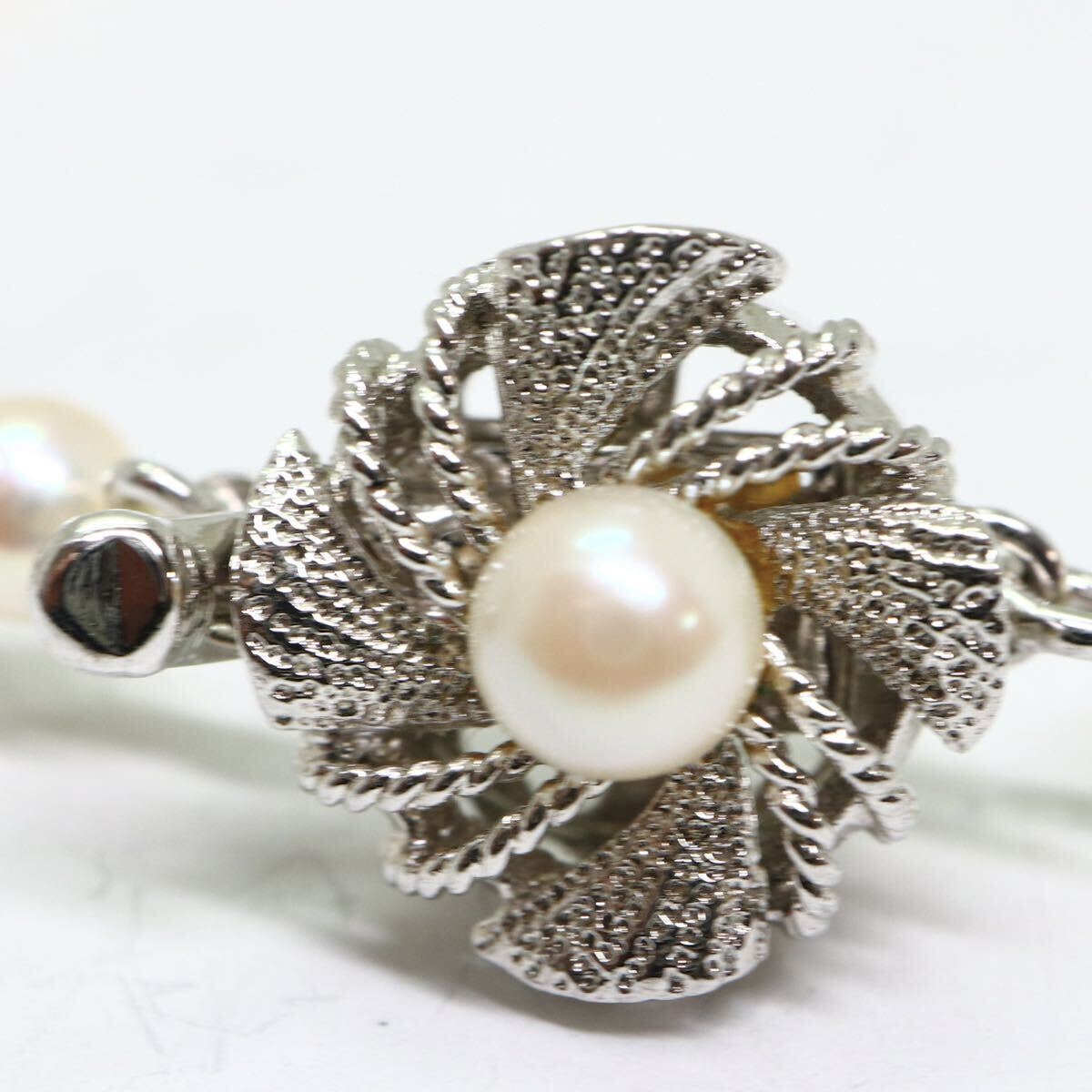 テリ良し!!《アコヤ本真珠ブレスレット》M 6.4g 約4.0-4.5mm珠 約19.5cm pearl bracelet ジュエリー jewelry DA0/DA0