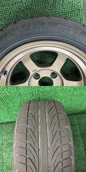 ♪♪マーチ HK11より取り外し レイズボルクレージング(？) 4本セット 14×8J 4H PSD100 4梱包(W2961)♪♪の画像10