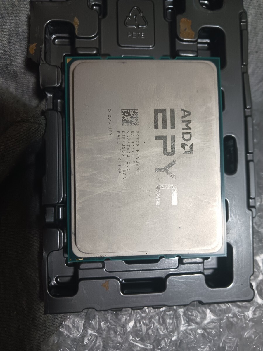 epyc 7281 16コア 2.7ghz×2、epyc,tr4対応2U cpuクーラー×2 SP3セット_画像3