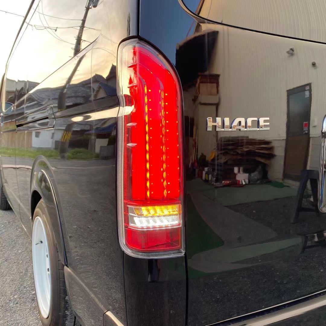  Hiace tail lamp tail light LED sequential turn signal cold weather model correspondence 200 series Hiace clear 