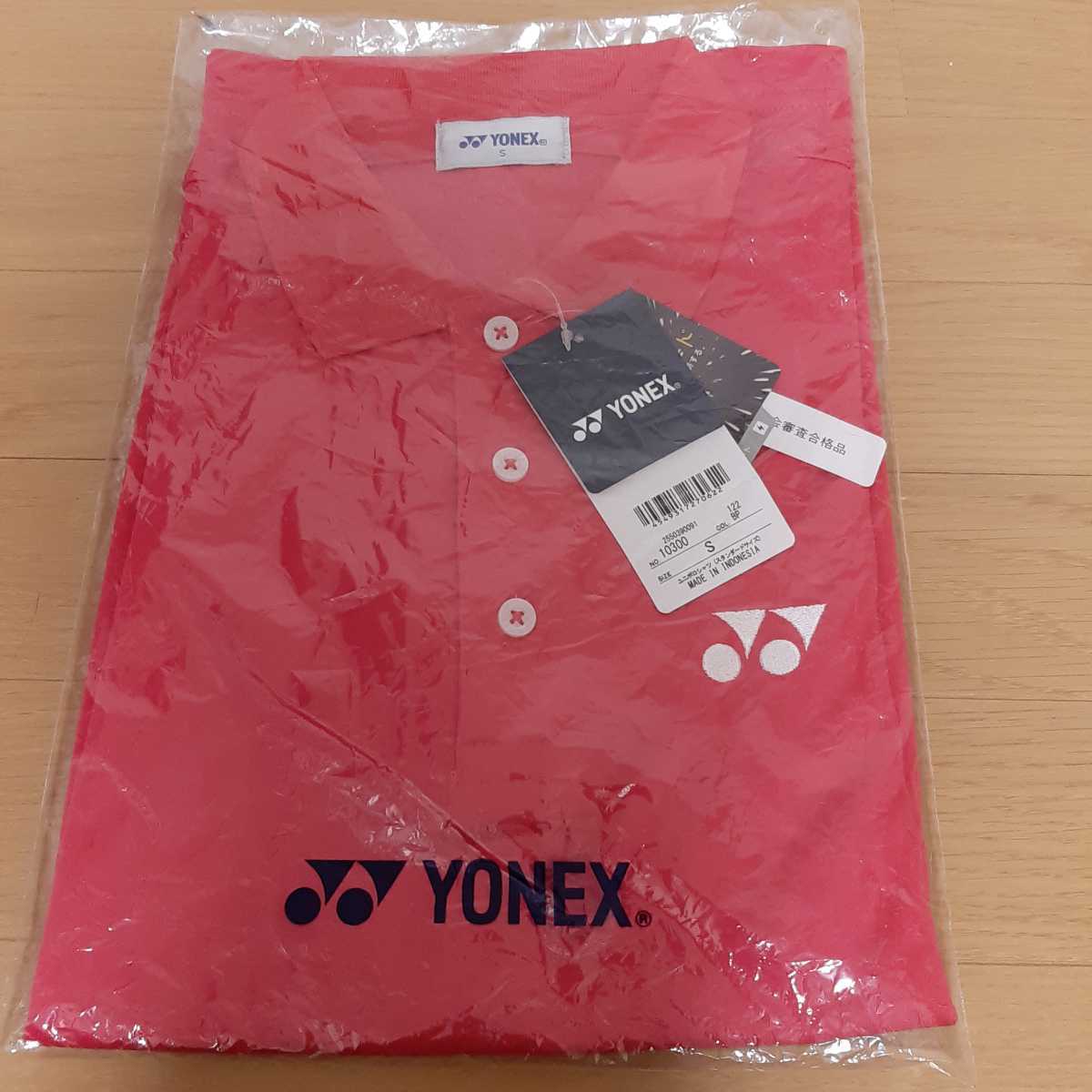 Sサイズ 新品タグ付き (ヨネックス)YONEX テニス ポロシャツ(スタンダードサイズ) 10300 [ユニセックス] ブライトピンク 送料無料の画像2