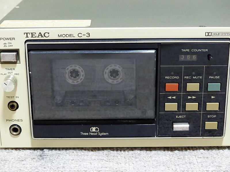 TEAC/ティアックの3ヘッドカセットデッキ.C-3です_画像5