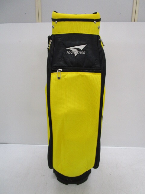 H0430-11Y/ [ прямой получение возможность ]TOUR STAGE Tour Stage Golf сумка caddy bag с капюшоном . желтый × черный 