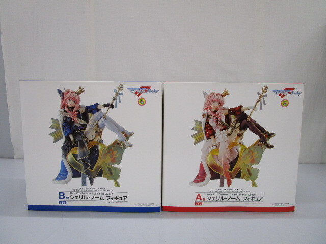 T0430-1Y/ unopened Macross F 10th Anniversary Royal Blue Queensheli Renault m figure A.+ B.FIGURE SPIRITS KUJI