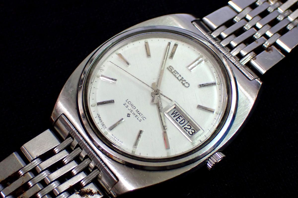 ▲腕時計117 SEIKO LM LORD MATIC 23J セイコー ロードマチック▲動作品/自動巻き/5606-7050/デイデイト/消費税0円の画像1