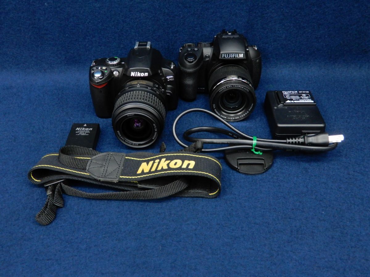 ★Camera01 FUJIFILM HS30EXR/Nikon D40★Nikon AF-S DX NIKKOR/SUPER EBC FUJINON LENS/デジタルカメラ/ジャンク品/消費税0円の画像1