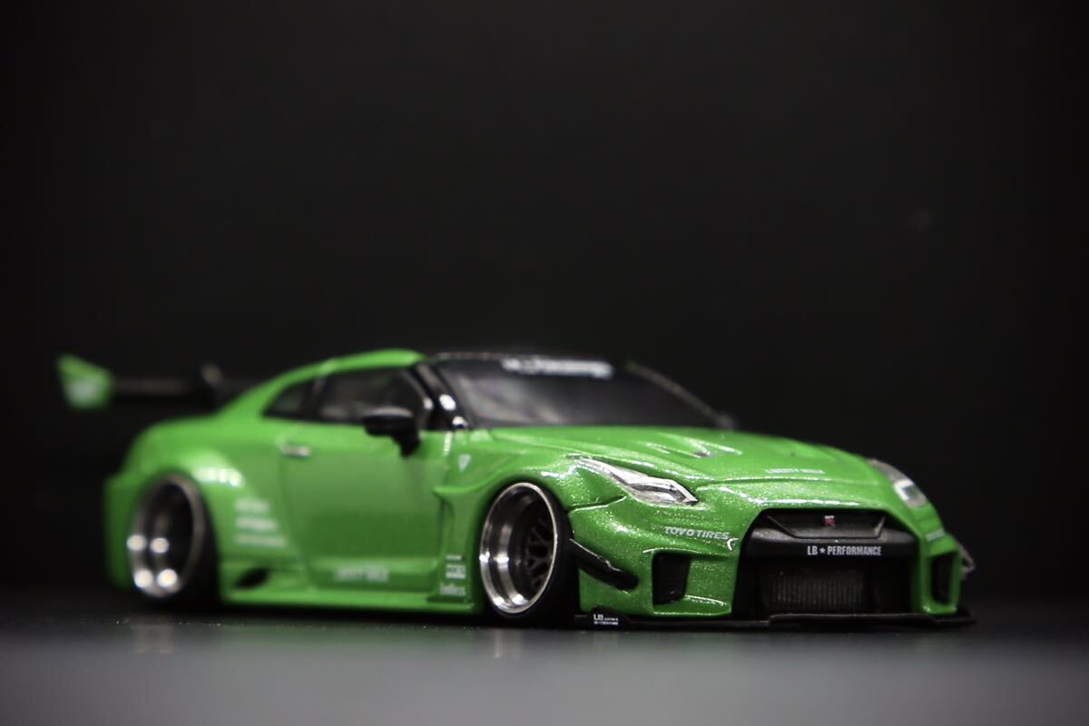 MINI GT[KaiZ] / 1/64 LibertyWalk LB☆WORKS LB-Silhouette WORKS GT NISSAN 35GT-RR Ver.2 改 深リム ローダウン 改造 カスタム の画像6