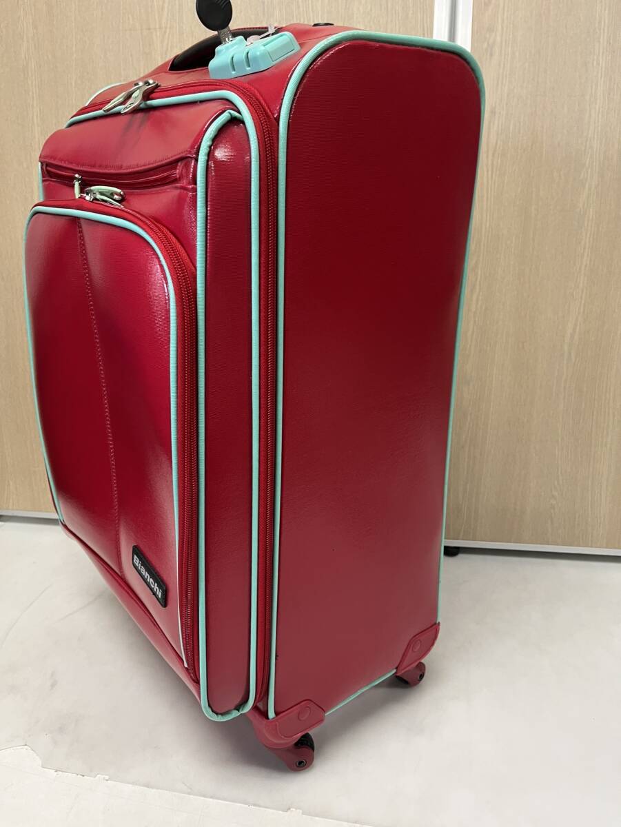 ◎Bianchi キャリーケース 中古 鍵付き 旅行バッグ ビアンキ スーツケース◎の画像3