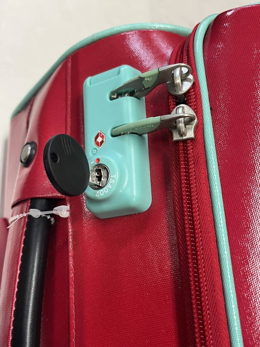 ◎Bianchi キャリーケース 中古 鍵付き 旅行バッグ ビアンキ スーツケース◎の画像9