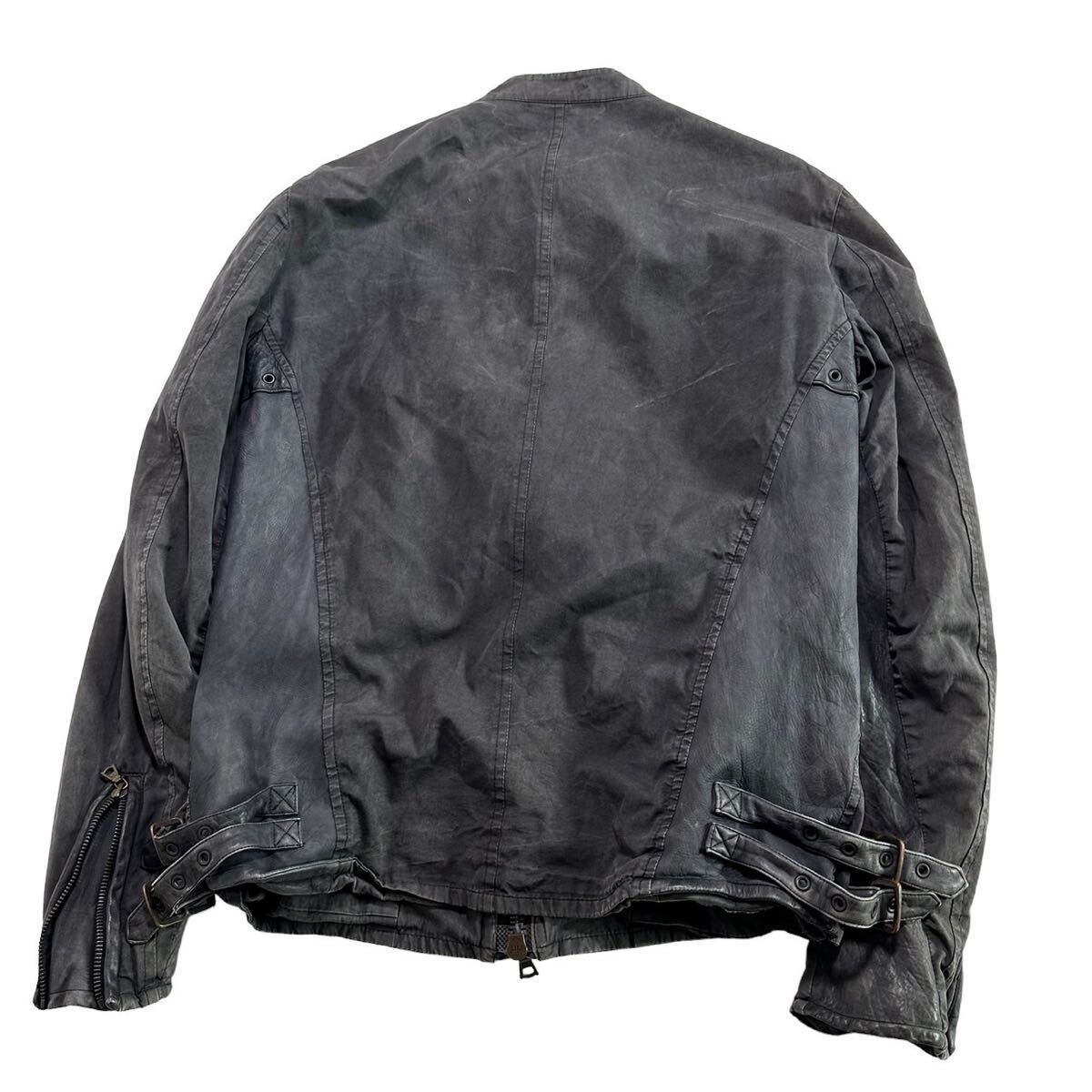 00s Japanese label ISAMU KATAYAMA BACKLASH leather switch jacket イサムカタヤマ バックラッシュ archive lgb ifsixwasnine kmrii _画像4