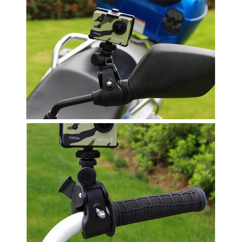 カメラ用 自転車 ハンドルバー GoPro (互換品) ゴープロ アクセサリー ハンドル マウント アクションカメラ ウェアラブルカメラ 挟む_画像7