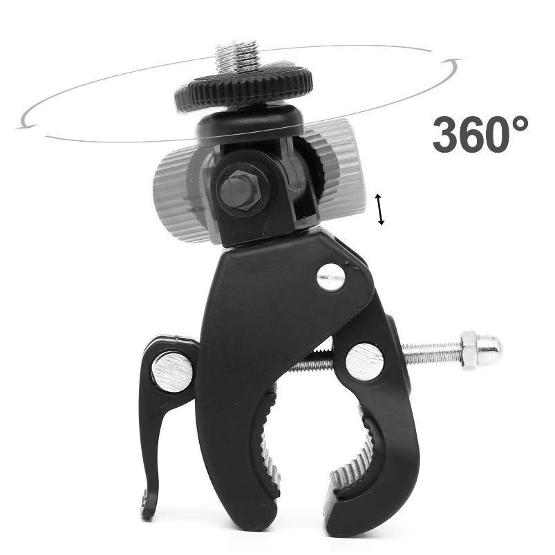 カメラ用 自転車 ハンドルバー GoPro (互換品) ゴープロ アクセサリー ハンドル マウント アクションカメラ ウェアラブルカメラ 挟む_画像4