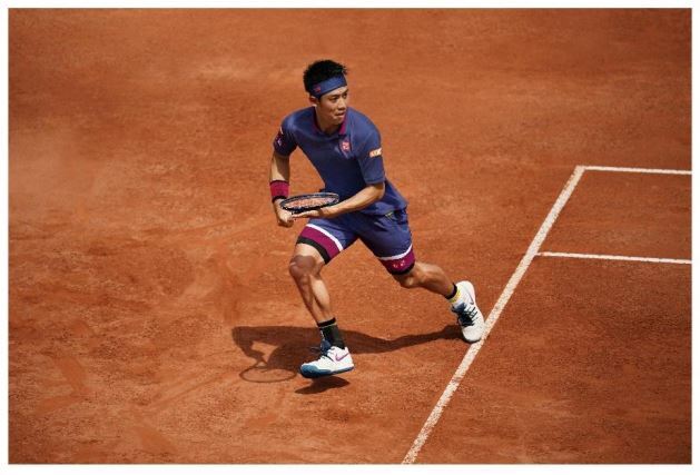 【貴重品】UNIQLO ユニクロ テニスウェア 錦織圭 Kei Nishikori ジョコビッチ Novak Djokovic フェデラー Roger Federer M/Sサイズ 上下_画像2