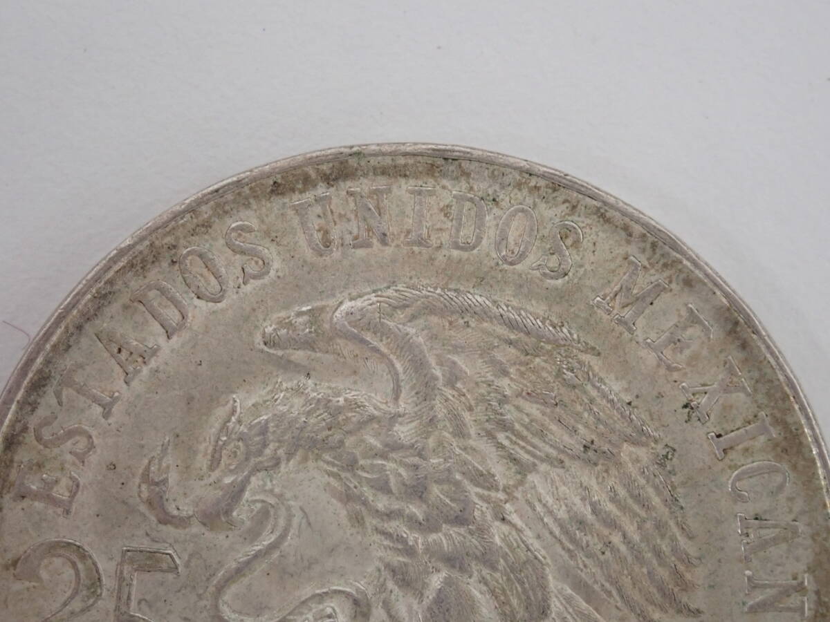 2896 ★ メキシコオリンピック 銀貨 25ペソ 1968年 22.4g 経年保管品 汚れありの画像3