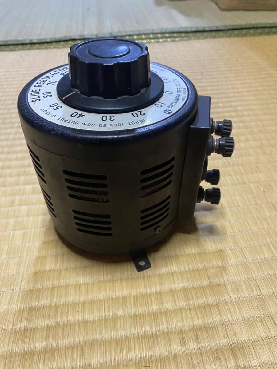 SD-135 摺動電圧調整器 0-130V 5A スライドレギュレーター MITSUNAGA の画像2