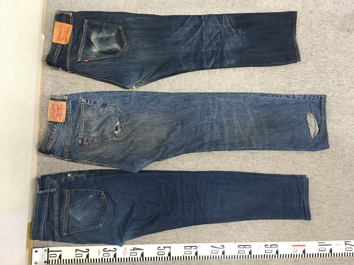 ★３２―００５★デニム LEVI'S 505・501XX 2点/ユニクロ 1点 計3点まとめて ジーンズ ジーパン ヴィンテージ メンズ リーバイス [80]の画像10