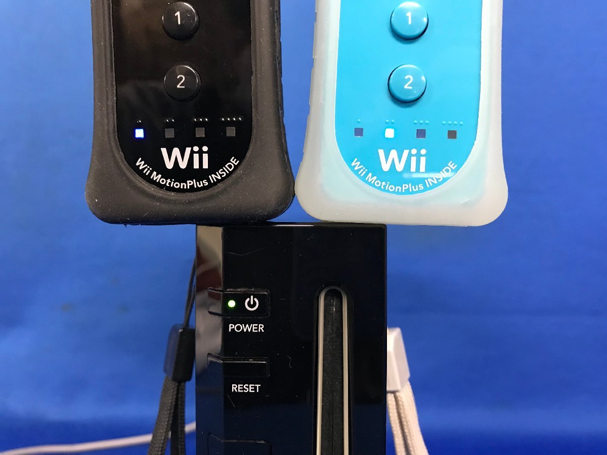 ★２８―０２４★ゲーム機セット 任天堂 Wii 本体一式 黒 初期化済 マリオ ワンピース 太鼓の達人 タタコン 等 ソフト付き 一部難有[100]の画像4