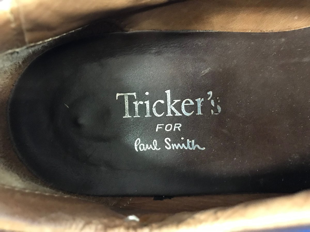 ★３０―０５１★革靴　Tricker's for Paul Smith/ポールスミス トリッカーズ UK7 レザーシューズ イタリア製 メンズ[80]_画像9