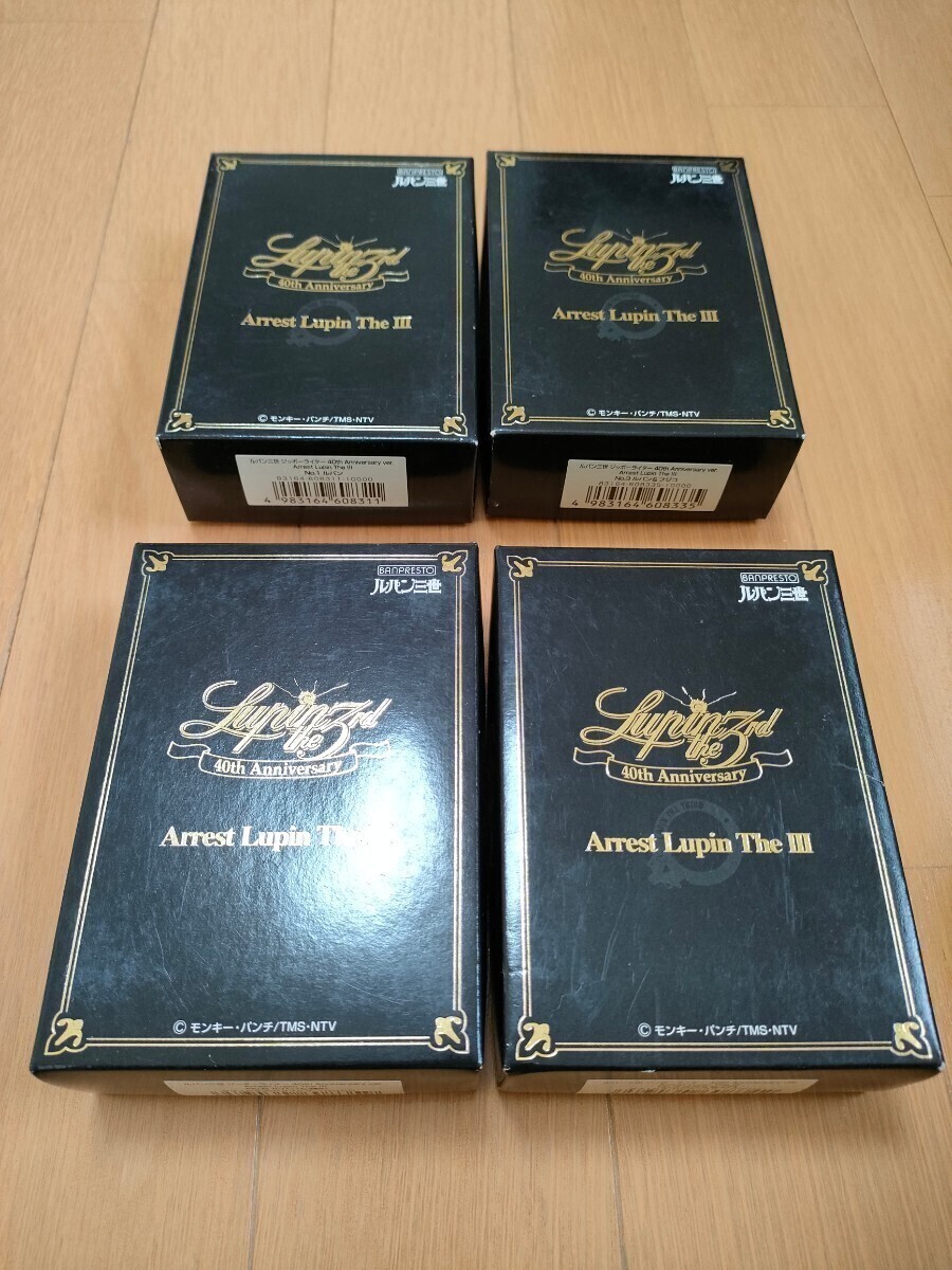 zippo Lupin the 3rd 40th Anniversary ver ４種 立体メタル 2007年製 ルパン三世 不二子 銭形 次元 五右衛門 手錠 保証書有_画像6