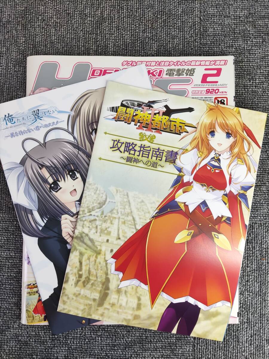 DENGEKI HIME 電撃姫 2009年1～12月 ゲーム雑誌 12冊 まとめ 美少女 特製とじ込みポスター多数！　一部付録あり_2月別冊付録あり