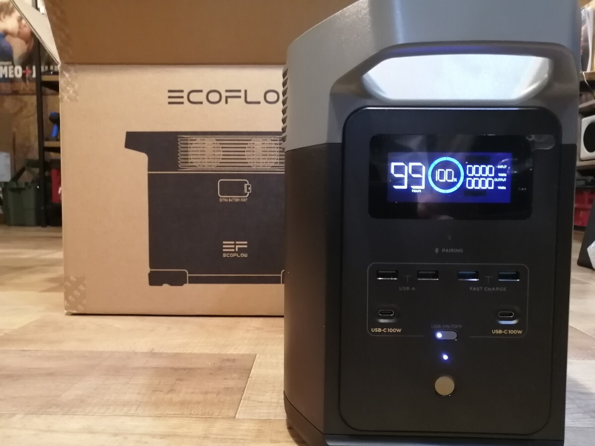 EcoFlow DELTA2 軽量 ポータブル電源_画像1