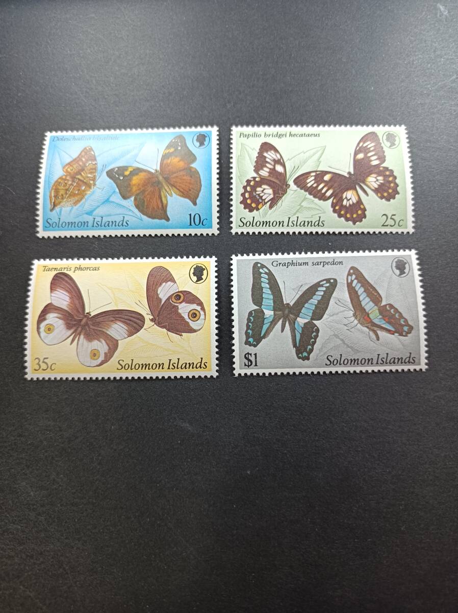 ★ ソロモン諸島 未使用 切手 1982年 4種完 ★並程かと思います。の画像1
